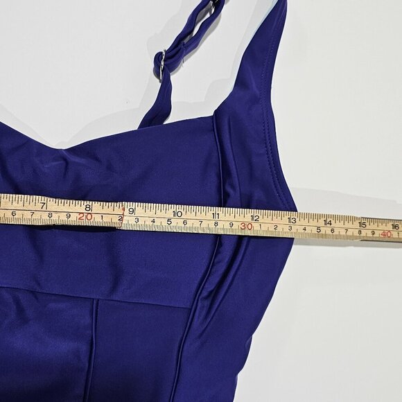 Cupshe  Blue Moderate Tummy Control One Piece Size Small - Picture 10 of 10